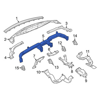 Ram OE - Front Center Instrument Panel Air Duct