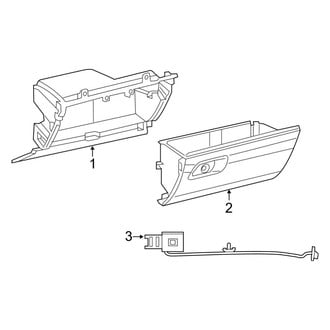 Ram OE - Instrument Panel - Glove Box (Lower Glove Box)