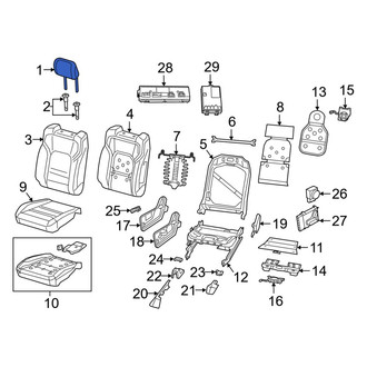 Ram OE - Front Right Headrest