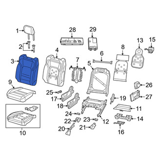 Ram OE - Front Right Seat Back Cushion Cover
