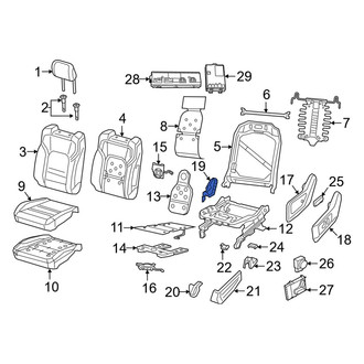 Ram OE - Front Left Inner Seat Trim Panel