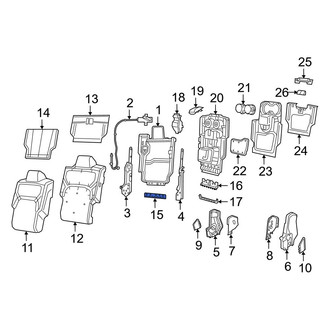 Ram OE - Front Center Seat Hinge