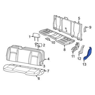 Ram OE - Rear Left Outer Seat Trim Panel