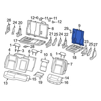 Ram OE - Rear Left Seat Back Frame