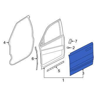 Ram OE 68573214AA - Front Right Outer Door Outer Panel