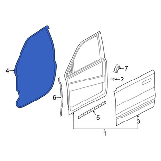 Ram OE - Front Left Outer Door Seal
