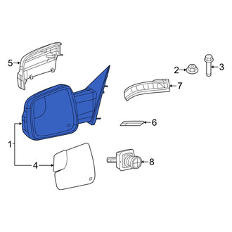Ram OE - Front Left Door Mirror
