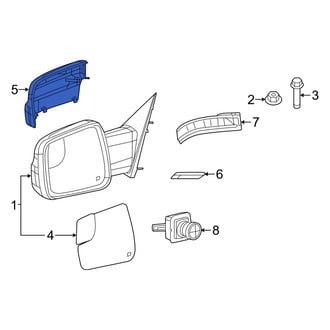 Ram OE - Front Left Door Mirror Cover