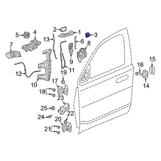 Ram OE - Front Left Exterior Door Handle Cover
