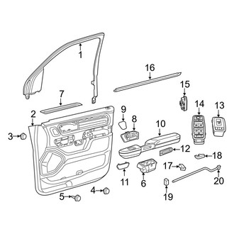 Ram OE - Front Door - Interior Trim