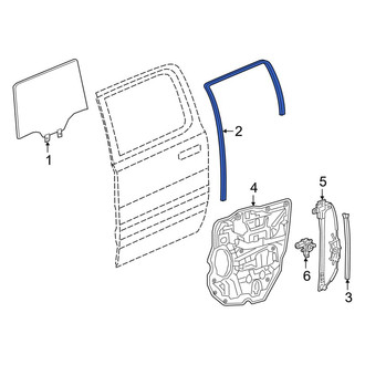 Ram OE - Rear Right Window Channel