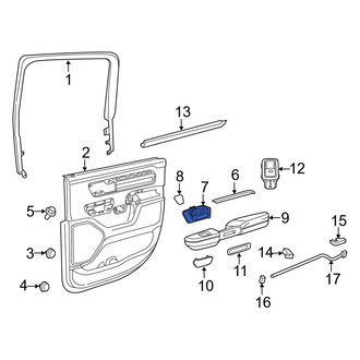 Ram OE - Rear Left Inner Interior Door Handle