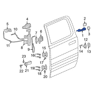 Ram OE - Front Outer Exterior Door Handle