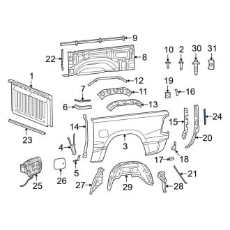 Dodge Ram Replacement Fender Seals | Front & Rear — CARiD.com