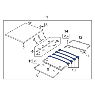 Ram OE - Rear Rearward Cargo Cover Bracket