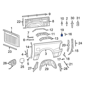 Ram OE - Left Upper Body D-Pillar Bracket