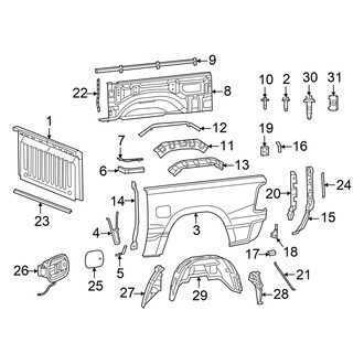 Ram OE - Pick Up Box - Front & Side Panels