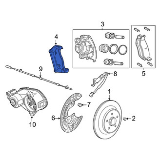 Ram OE - Rear Disc Brake Caliper Bracket