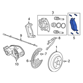 Ram OE - Rear Disc Brake Pad Set