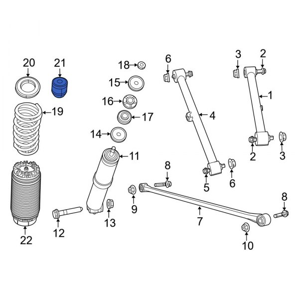 Ram OE 68503339AA Rear Jounce Bumper