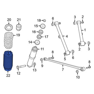 Ram OE - Rear Air Suspension Spring