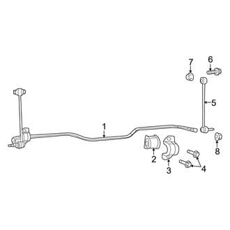 Ram OE - Rear Suspension - Stabilizer Bar & Components