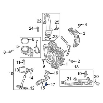 Ram OE - Turbocharger Coolant Line Bolt