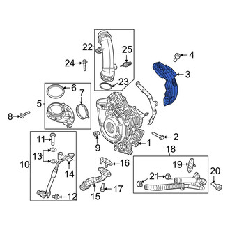 Ram OE - Turbocharger Mount Heat Shield