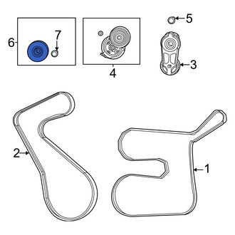 Ram OE - Lower Accessory Drive Belt Idler Pulley
