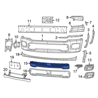 Ram OE - Front Lower Grille