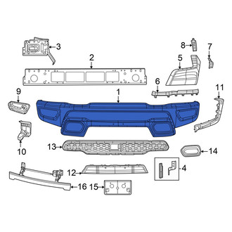 Ram OE - Front Bumper Face Bar