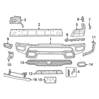 Ram OE - Front Bumper - Bumper & Components