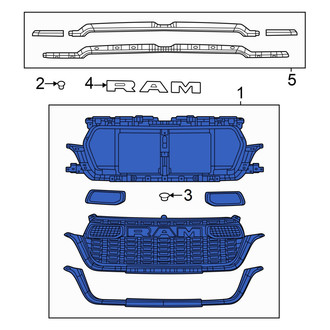 Ram OE - Front Upper Grille