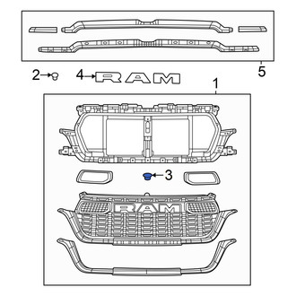 Ram OE - Front Park Assist Camera Bracket