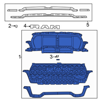 Ram OE - Front Upper Grille