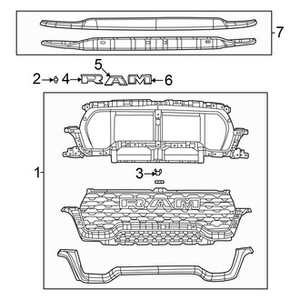 Ram OE - Grille & Components (RHO / Special Service)