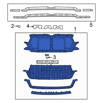 Ram OE - Front Upper Grille