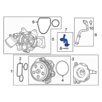 Ram OE - Engine Water Pump Outlet Pipe