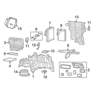 Ram OE - Air Conditioner & Heater - Evaporator & Heater Components