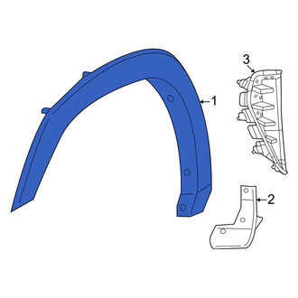 Ram OE - Rear Left Rearward Wheel Arch Molding