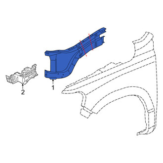 Ram OE - Front Left Fender Rail