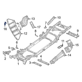 Ram OE - Front Left Powertrain Skid Plate Bracket