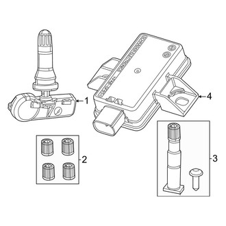Ram OE - Electrical - Tire Pressure Monitor Components (Big Horn / Laramie / Limited / Limited Longhorn / Lone Star / Rebel / RHO / Special Service / Tradesman / Tradesman HFE / Tungsten / Warlock)