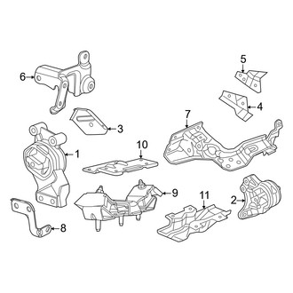 Ram OE - Engine & Transmission Mounting (4WD 3.6L)