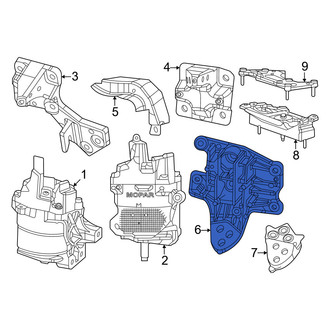 Ram OE - Left Engine Mount Bracket