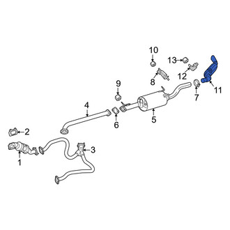 Ram OE - Rear Exhaust Tail Pipe