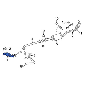 Ram OE - Left Catalytic Converter