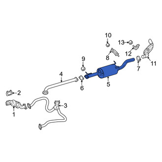 Ram OE - Rear Exhaust Tail Pipe