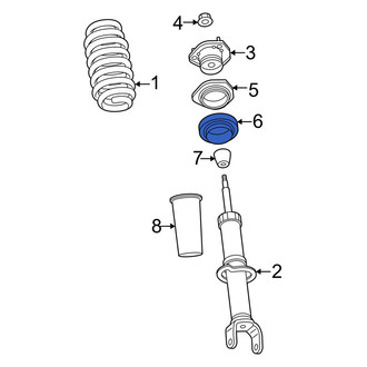 Ram OE - Front Suspension Shock Absorber Mount Insulator