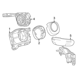 Ram OE - Steering Column - Shroud, Switches & Levers